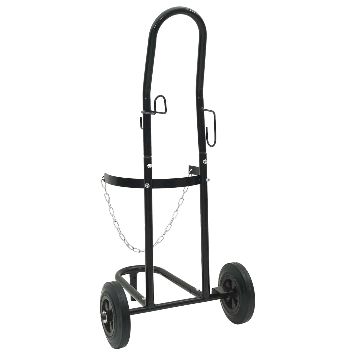 vidaXL Hand Trolley Black and Red 49 x 49 x 101 cm Steel 6
