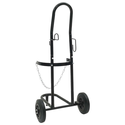 vidaXL Hand Trolley Black and Red 49 x 49 x 101 cm Steel 6