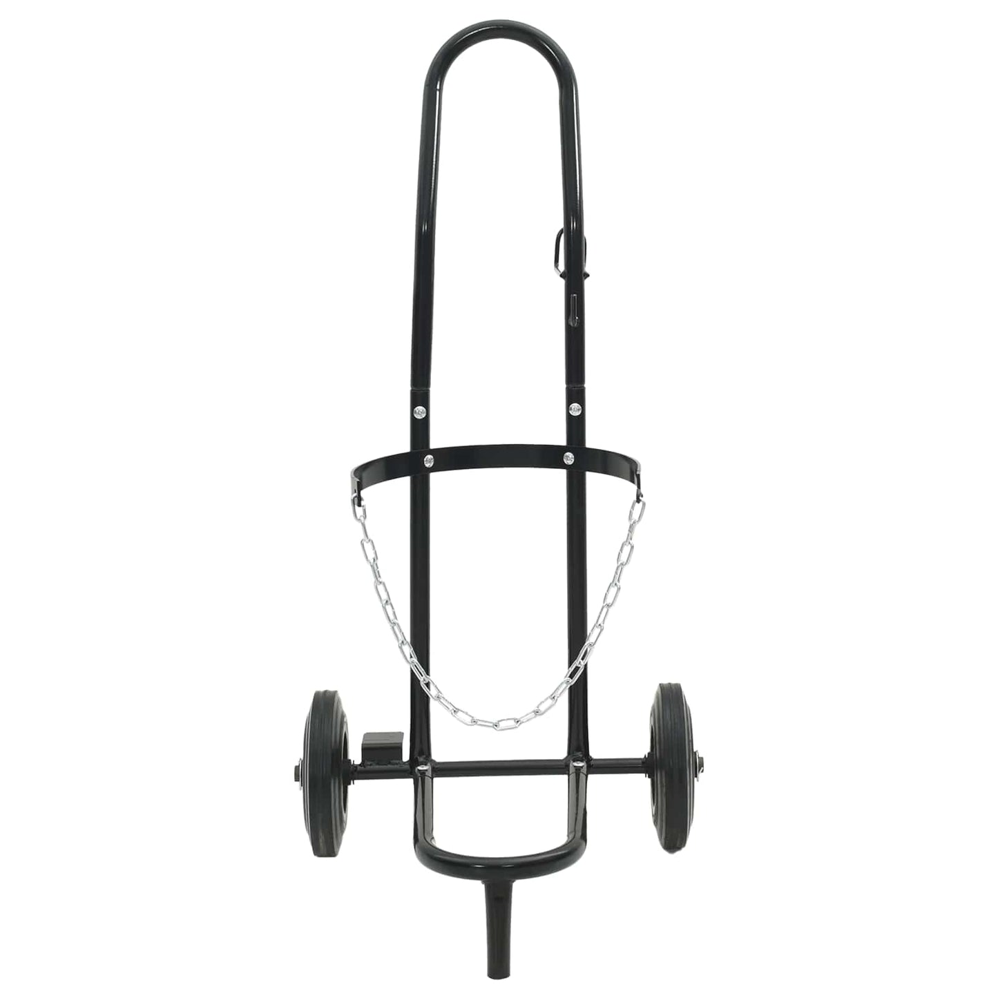vidaXL Hand Trolley Black and Red 49 x 49 x 101 cm Steel 4