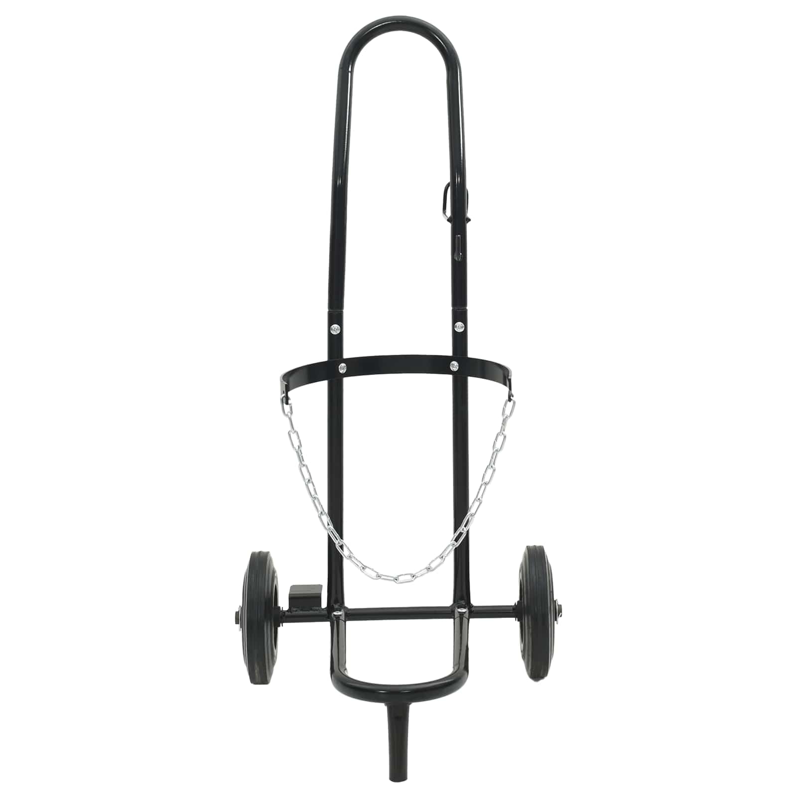 vidaXL Hand Trolley Black and Red 49 x 49 x 101 cm Steel 4