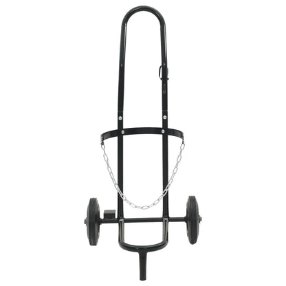 vidaXL Hand Trolley Black and Red 49 x 49 x 101 cm Steel 4