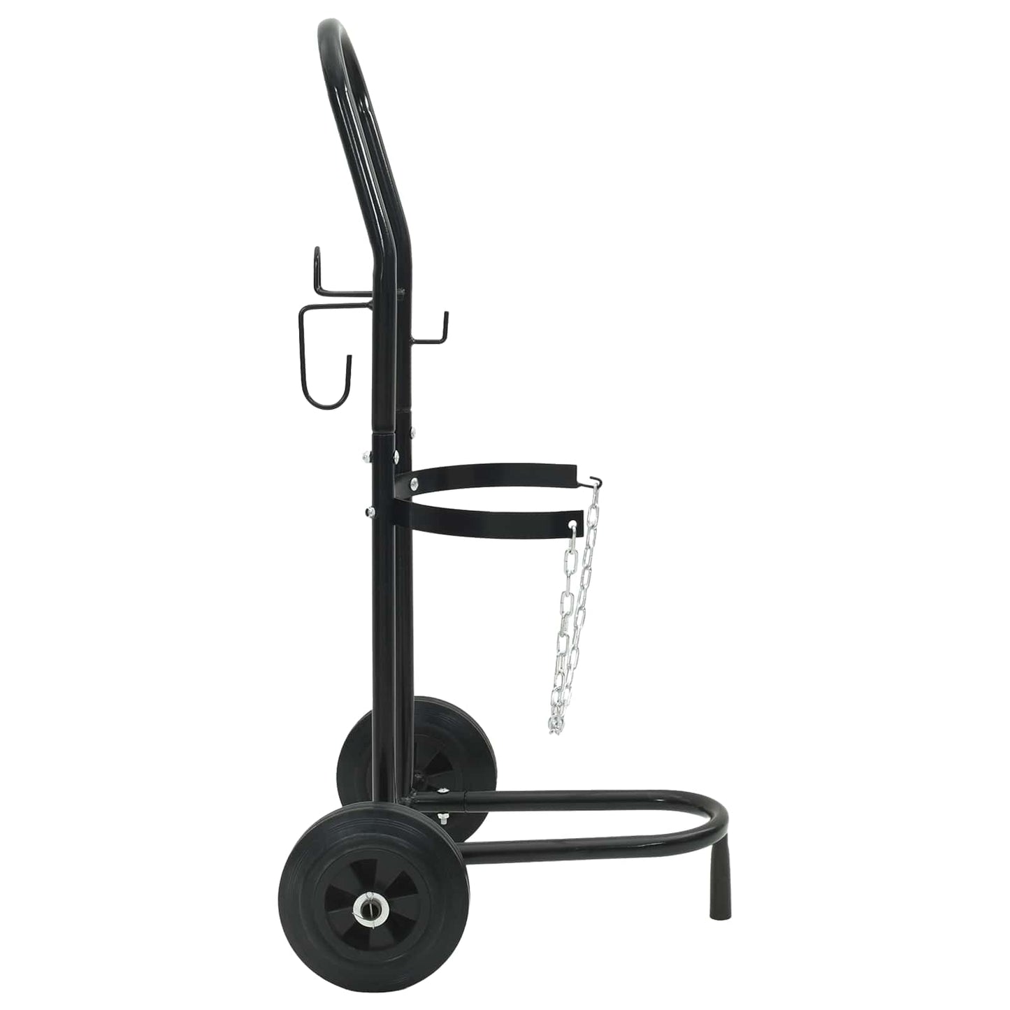 vidaXL Hand Trolley Black and Red 49 x 49 x 101 cm Steel 5