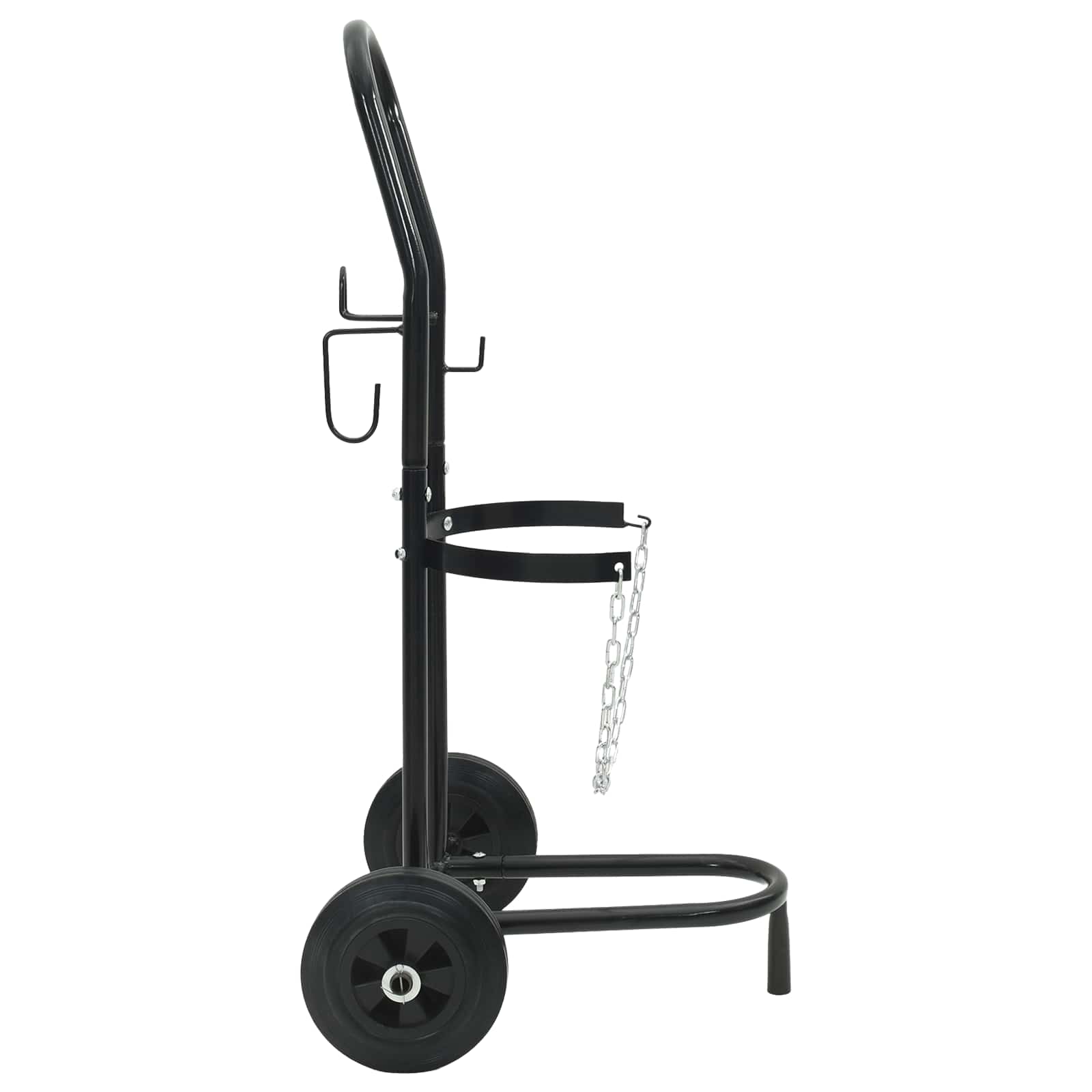 vidaXL Hand Trolley Black and Red 49 x 49 x 101 cm Steel 5