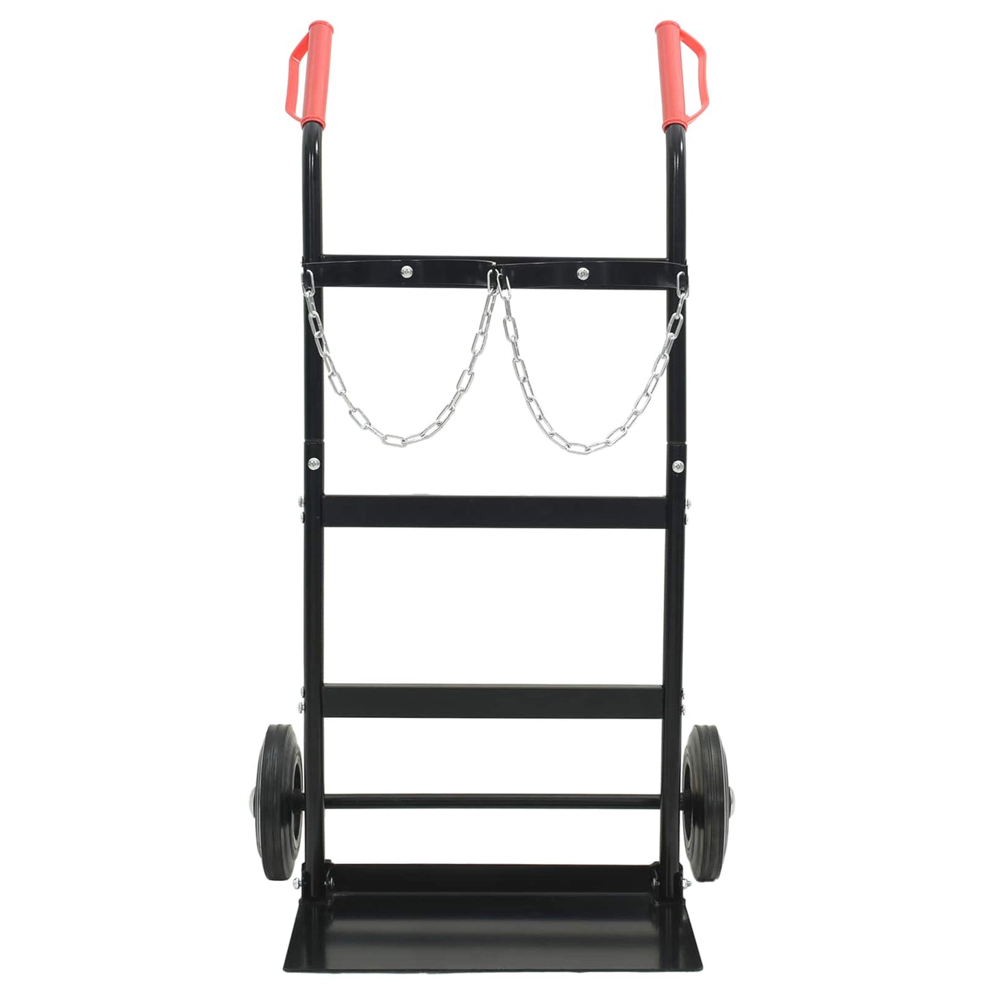 vidaXL Hand Trolley Black and Red 63 x 43.5 x 110 cm Steel 4