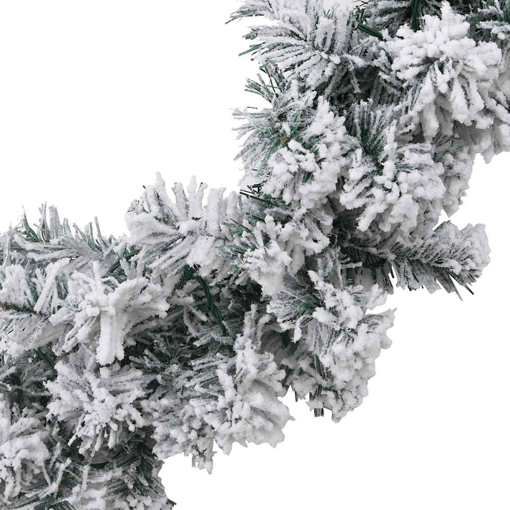vidaXL Christmas Garland with LED Lights Green 10 m PVC 5