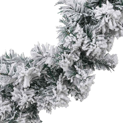 vidaXL Christmas Garland with LED Lights Green 10 m PVC 5