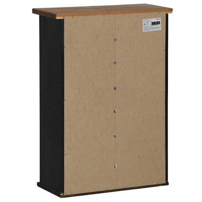 Hanging Cabinet HALDEN with Sliding Door Black