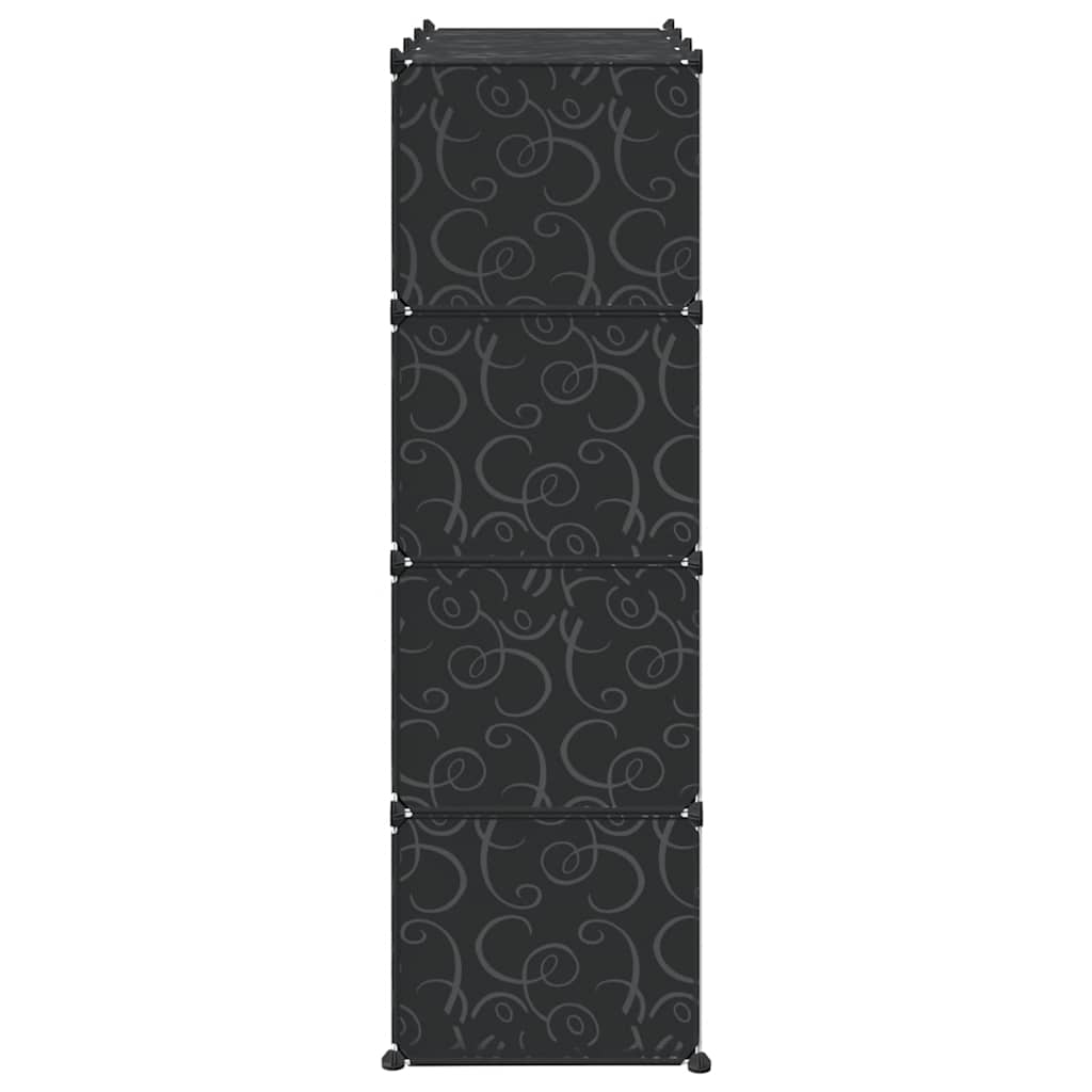 vidaXL Storage Cube Organiser with 12 Cubes and Hanging Rods PP 6
