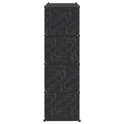 vidaXL Storage Cube Organiser with 12 Cubes and Hanging Rods PP 6