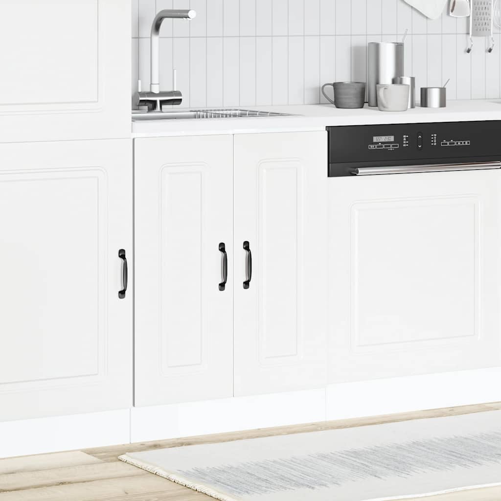 vidaXL Kitchen Base Cabinet "Kalmar" Engineered Wood White