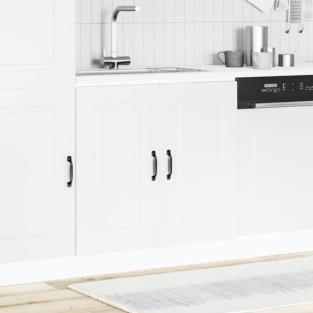 vidaXL Kitchen Base Cabinet "Kalmar" Engineered Wood White