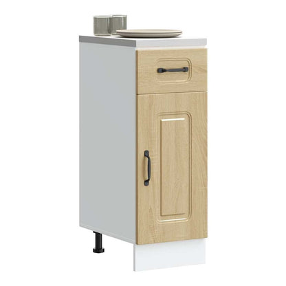Kitchen Base Cabinet "Kalmar" Engineered Wood Sonoma Oak 1x bottom cabinet (1 door 1 drawer) 30 cm wide 81.5 cm high