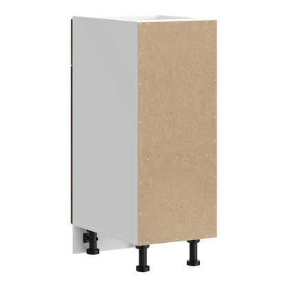 Kitchen Base Cabinet "Kalmar" Engineered Wood Smoked Oak 1x bottom cabinet (1 door 1 drawer) 30 cm wide 81.5 cm high