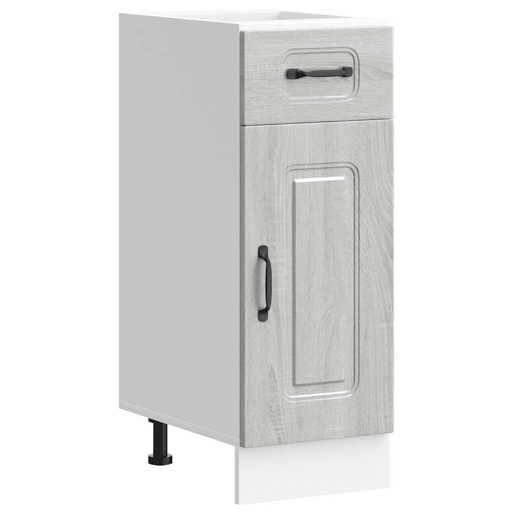 vidaXL Kitchen Base Cabinet Kalmar Grey Sonoma Engineered Wood 2