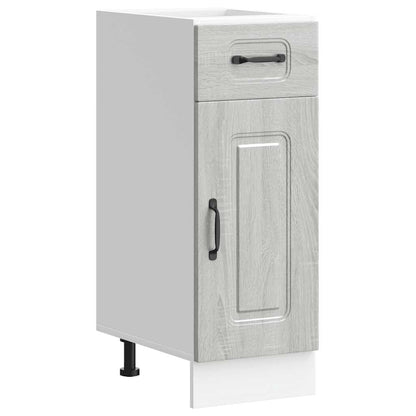 vidaXL Kitchen Base Cabinet Kalmar Grey Sonoma Engineered Wood 2