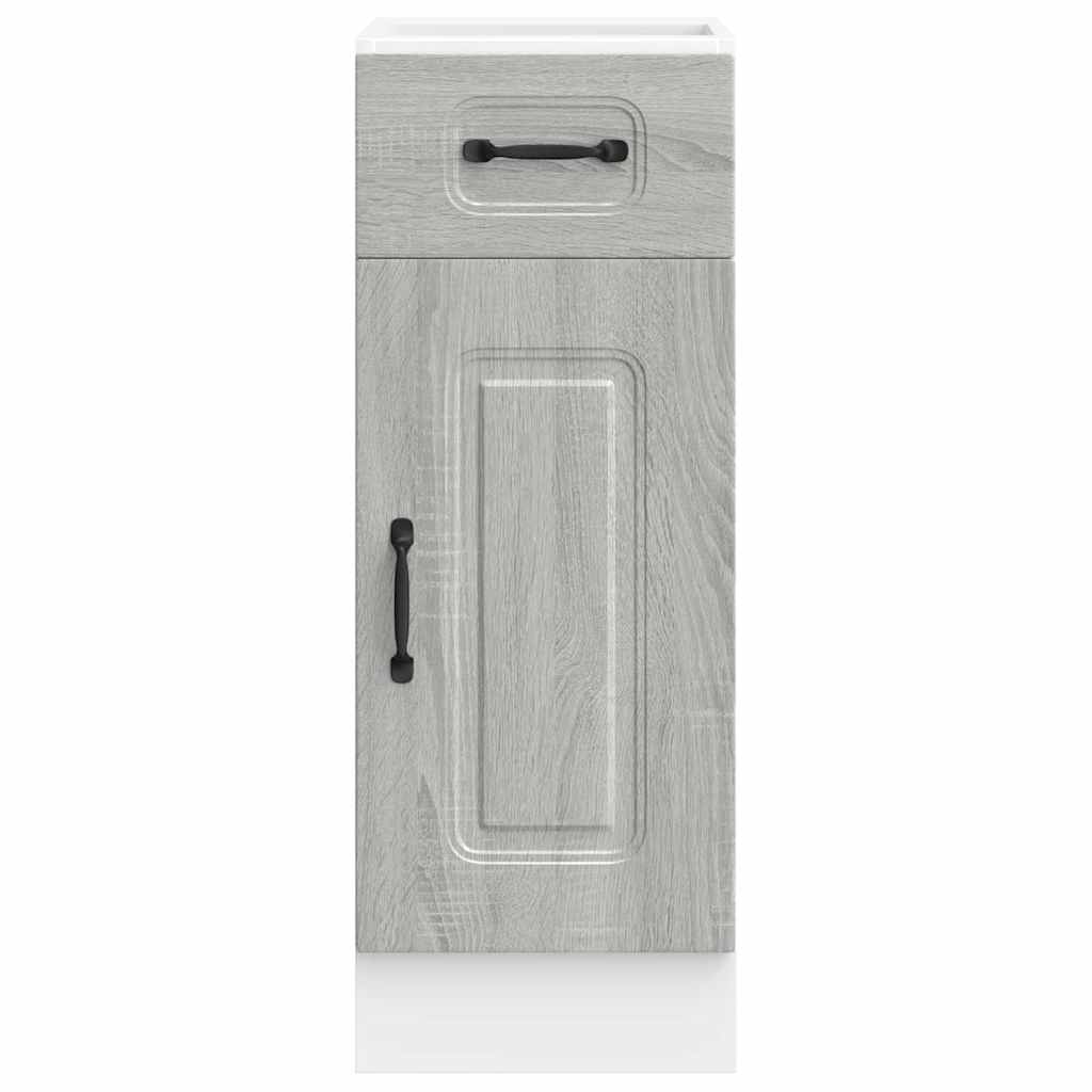 vidaXL Kitchen Base Cabinet Kalmar Grey Sonoma Engineered Wood 4