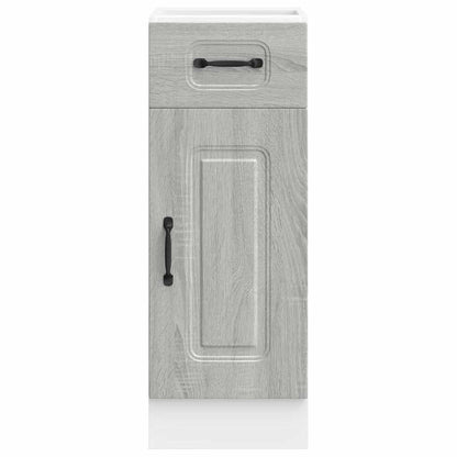 vidaXL Kitchen Base Cabinet Kalmar Grey Sonoma Engineered Wood 4