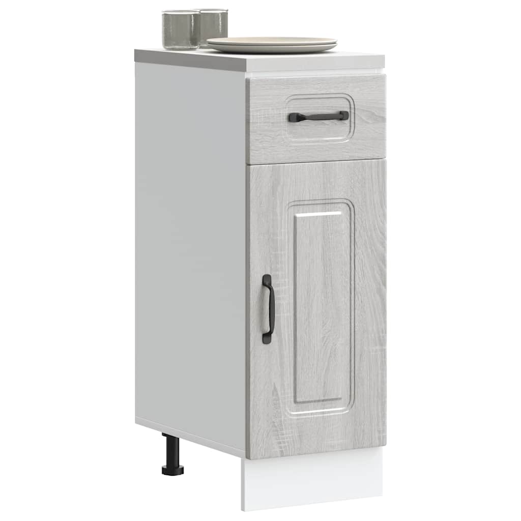 vidaXL Kitchen Base Cabinet Kalmar Grey Sonoma Engineered Wood 1