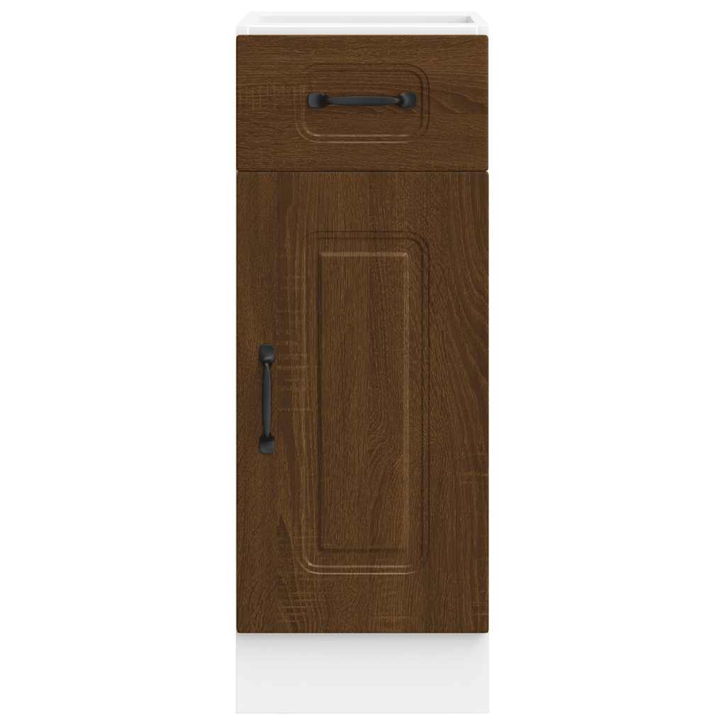 vidaXL Kitchen Base Cabinet Kalmar Brown Oak Engineered Wood 4