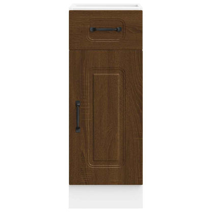 vidaXL Kitchen Base Cabinet Kalmar Brown Oak Engineered Wood 4