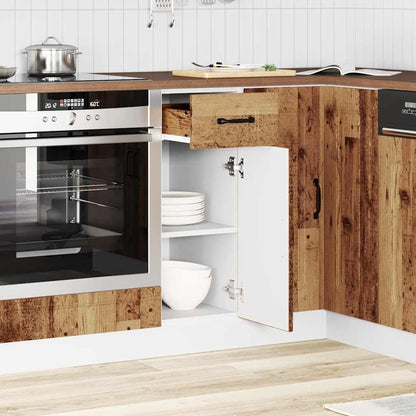vidaXL Kitchen Base Cabinet Kalmar Old Wood Engineered Wood 3