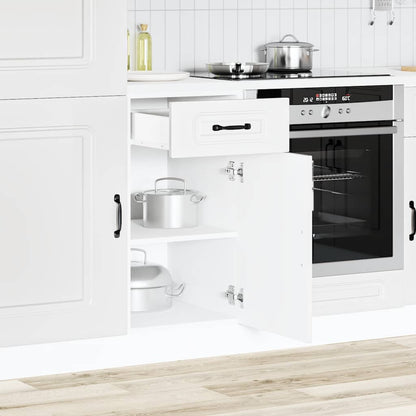 vidaXL Kitchen Base Cabinet "Kalmar" Engineered Wood White
