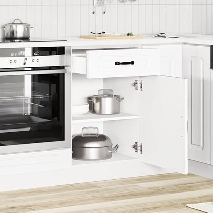 vidaXL Kitchen Base Cabinet "Kalmar" Engineered Wood White