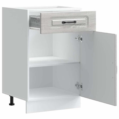 vidaXL Kitchen Base Cabinet Kalmar Grey Sonoma Engineered Wood 5