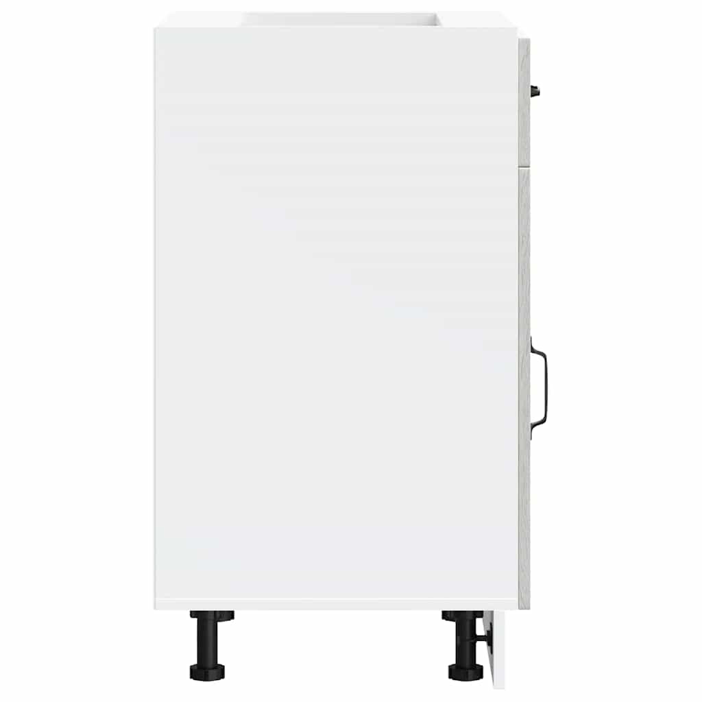 vidaXL Kitchen Base Cabinet Kalmar Grey Sonoma Engineered Wood 6