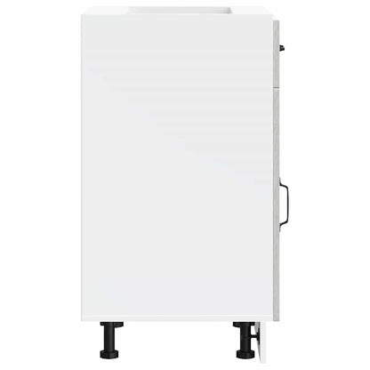 vidaXL Kitchen Base Cabinet Kalmar Grey Sonoma Engineered Wood 6