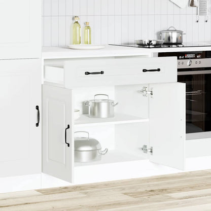 vidaXL Kitchen Base Cabinet "Kalmar" Engineered Wood White