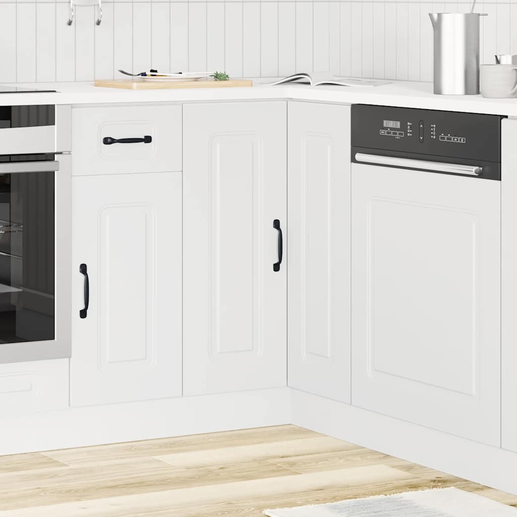 vidaXL Kitchen Base Cabinet "Kalmar" Engineered Wood White