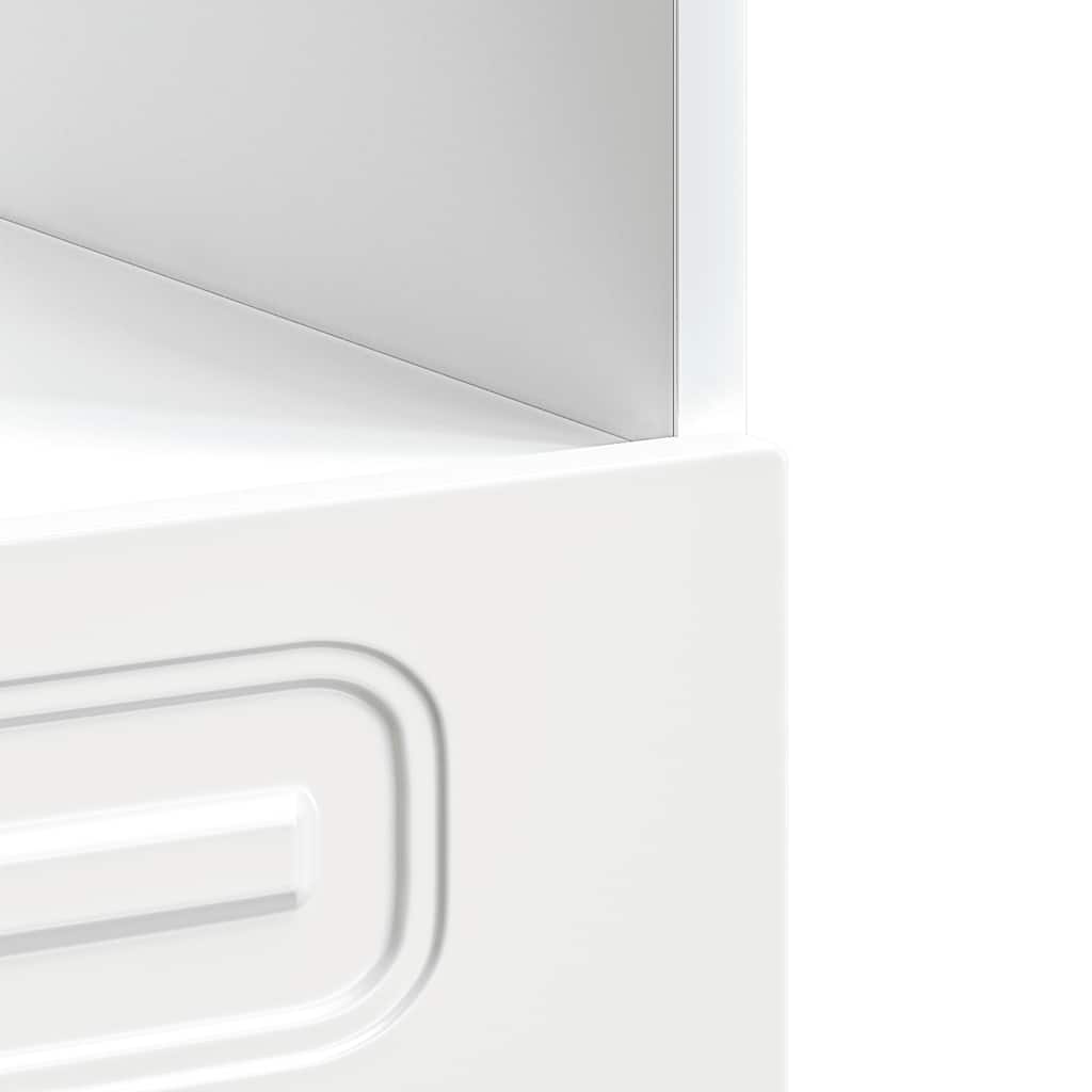 vidaXL Oven Cabinet "Kalmar" High Gloss White Engineered Wood 6