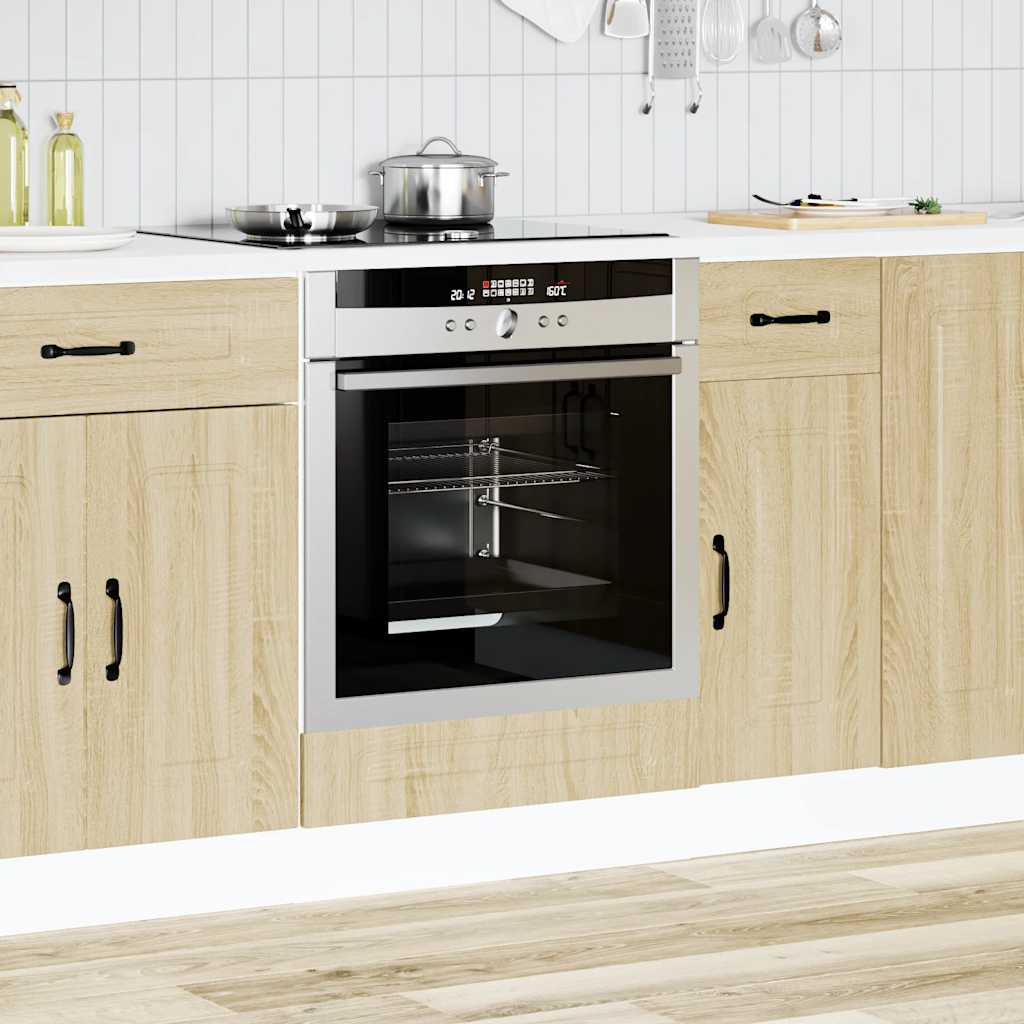 vidaXL Oven Cabinet Kalmar Sonoma Oak Engineered Wood 3