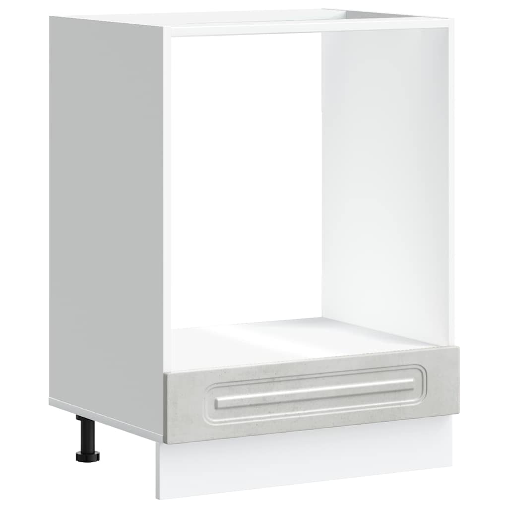 vidaXL Oven Cabinet Kalmar Concrete Grey Engineered Wood 2