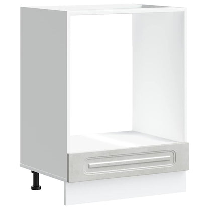vidaXL Oven Cabinet Kalmar Concrete Grey Engineered Wood 2