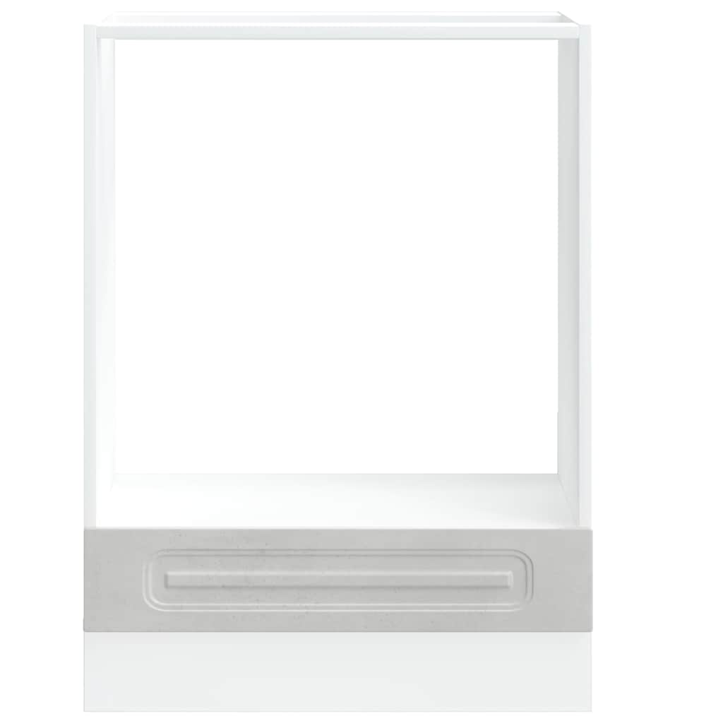 vidaXL Oven Cabinet Kalmar Concrete Grey Engineered Wood 4