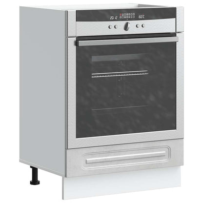 vidaXL Oven Cabinet Kalmar Concrete Grey Engineered Wood 1