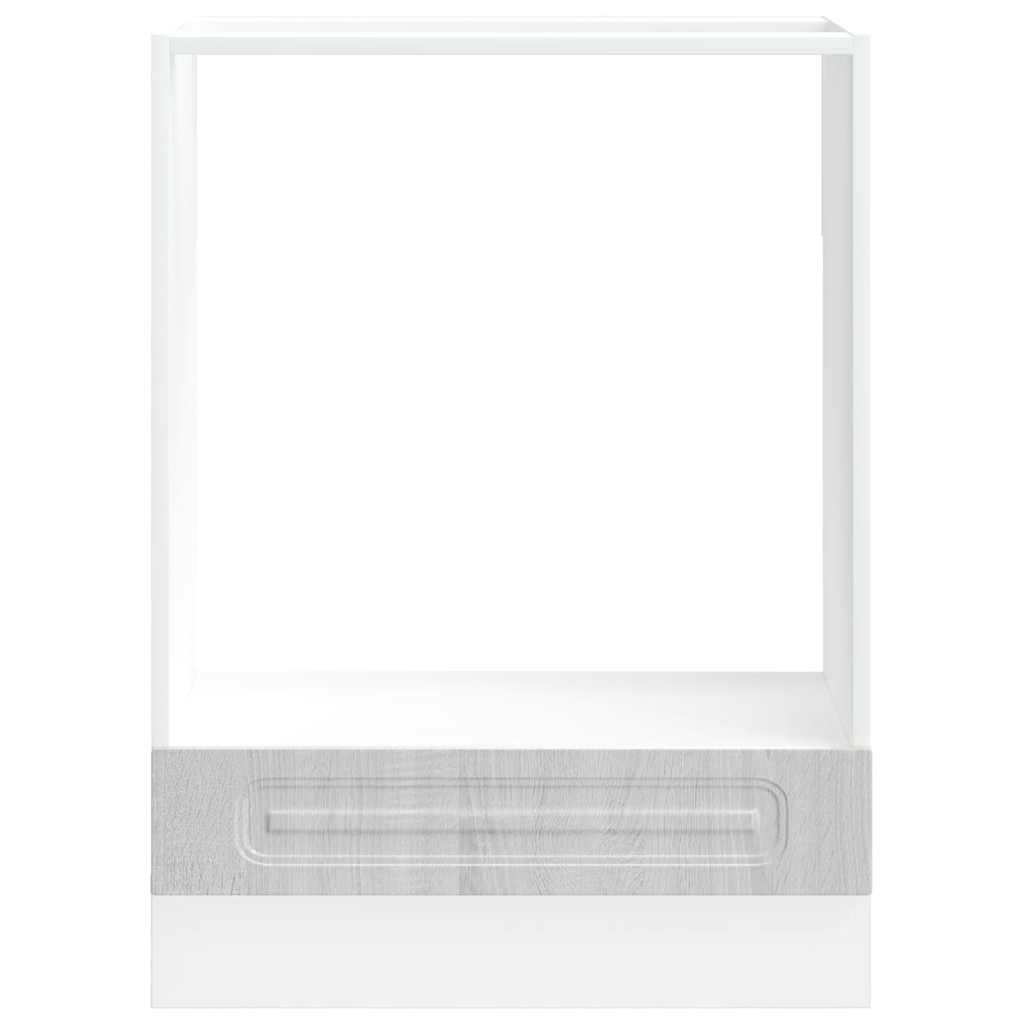vidaXL Oven Cabinet Kalmar Grey Sonoma Engineered Wood 4