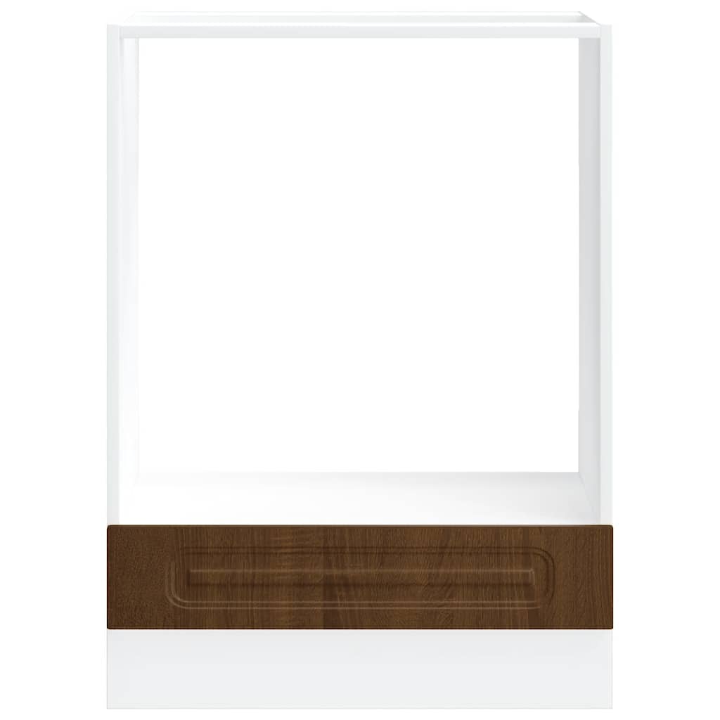 vidaXL Oven Cabinet Kalmar Brown Oak Engineered Wood 4