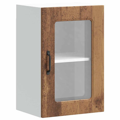 vidaXL Kitchen Wall Cabinet with Glass Door Kalmar Old Wood Engineered Wood 2