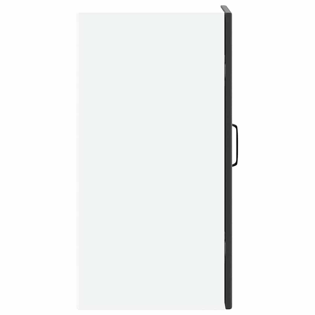 vidaXL Kitchen Wall Cabinet Kalmar Black Engineered Wood 5