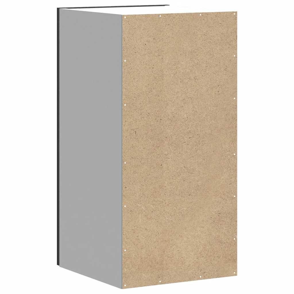 vidaXL Kitchen Wall Cabinet Kalmar Black Engineered Wood 6