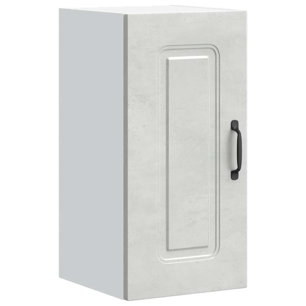 vidaXL Kitchen Wall Cabinet Kalmar Concrete Grey Engineered Wood 2