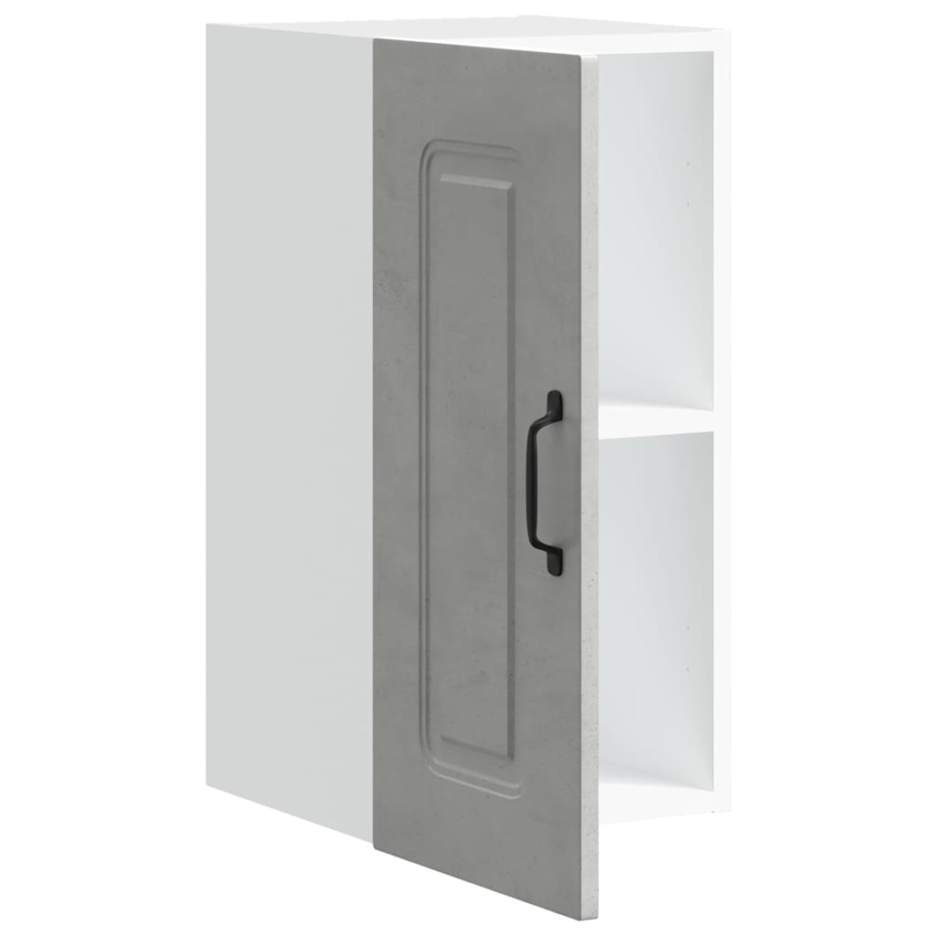 vidaXL Kitchen Wall Cabinet Kalmar Concrete Grey Engineered Wood 5