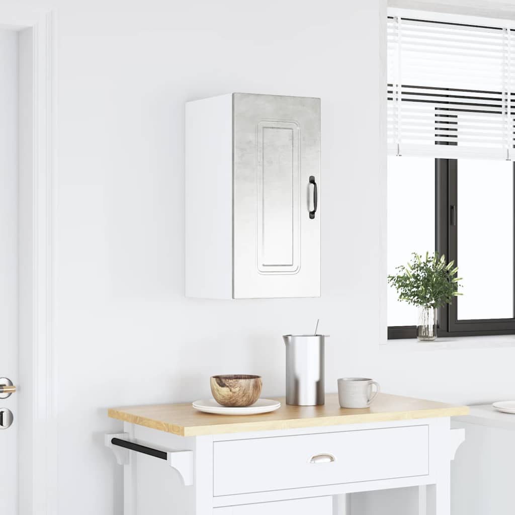 vidaXL Kitchen Wall Cabinet Kalmar Concrete Grey Engineered Wood 1