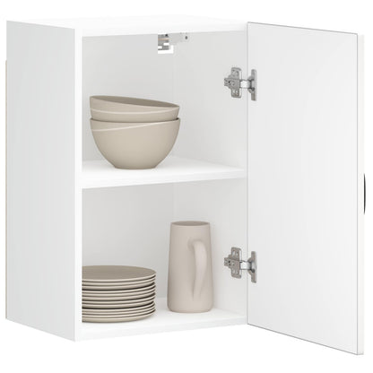 Kitchen Wall Cabinet "Kalmar" Engineered Wood White 1x wall cabinet (1 door) 40 cm wide 40 cm high–1x wall corner cabinet 57 cm wide 80 cm high 1x wall cabinet (1 door) 40 cm wide 60 cm high