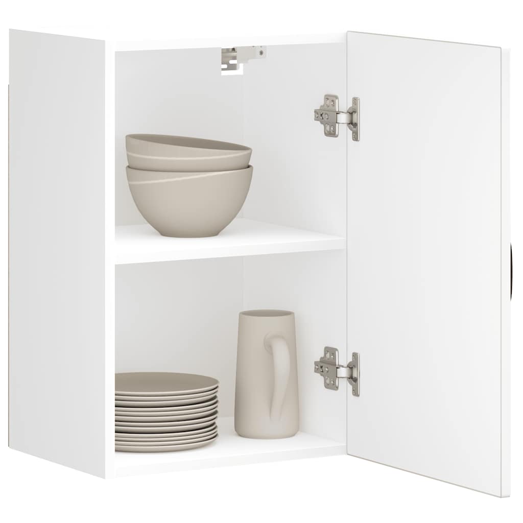 vidaXL Kitchen Wall Cabinet Kalmar High Gloss White Engineered Wood 4