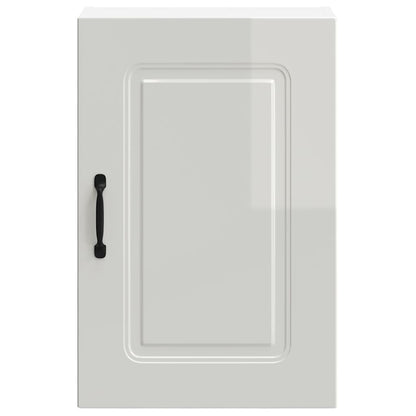 vidaXL Kitchen Wall Cabinet Kalmar High Gloss White Engineered Wood 5