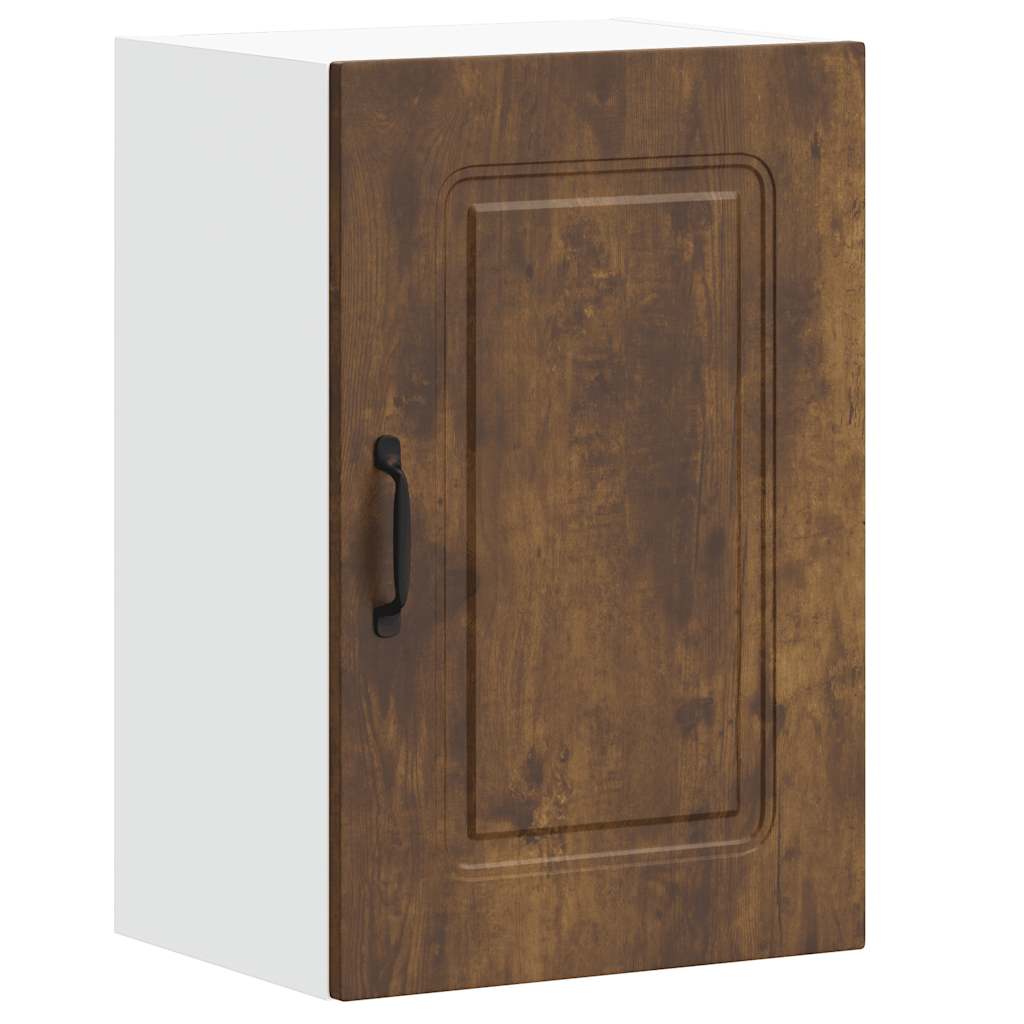 vidaXL Kitchen Wall Cabinet Kalmar Smoked Oak Engineered Wood 2